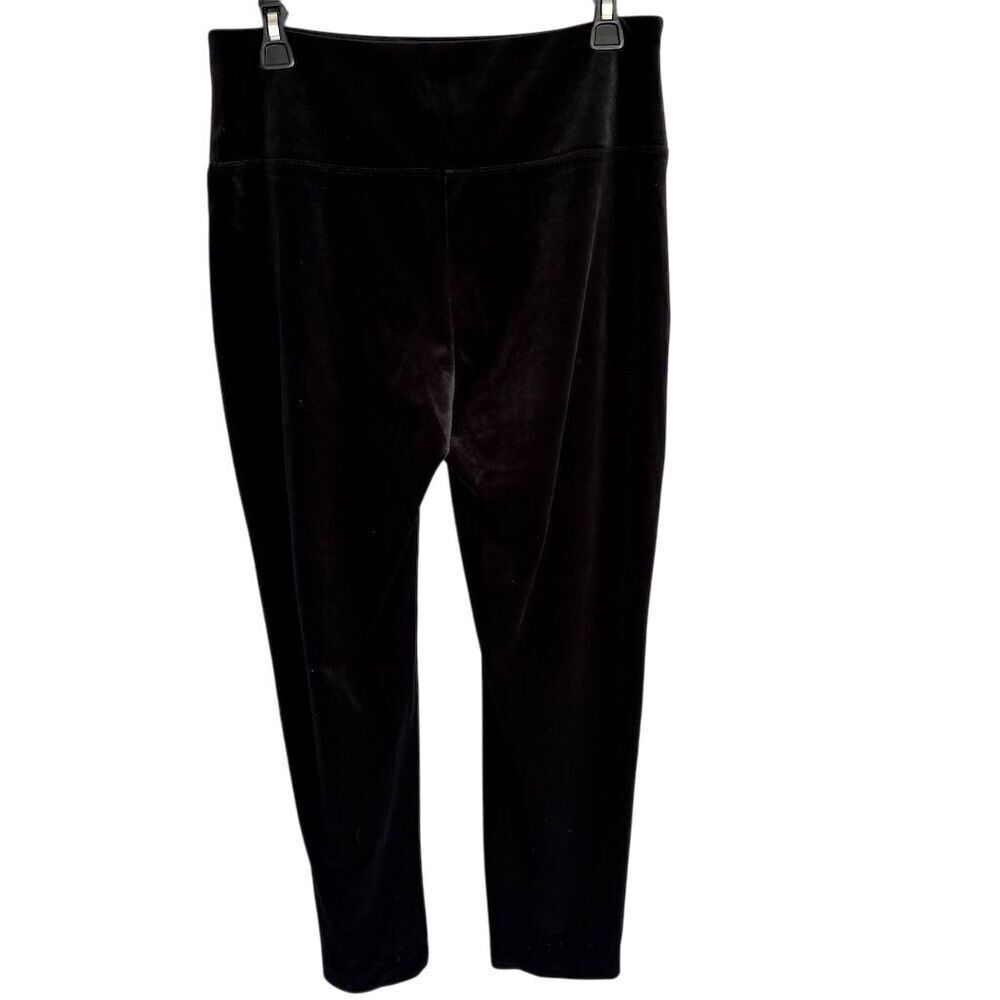 J. Jill Women's Black Velvet Slim Leggings Size S Casual Soft